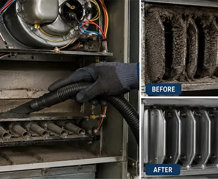 Professional furnace cleaning service